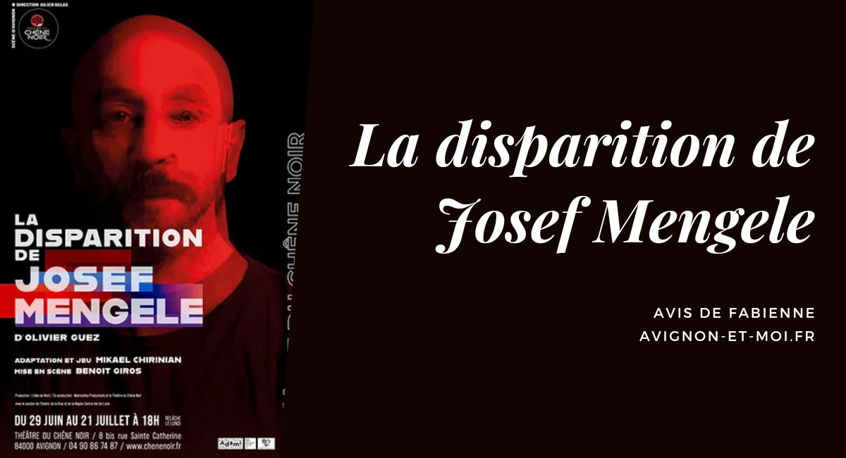 La disparition de Josef Mengele - Théâtre - Critique
