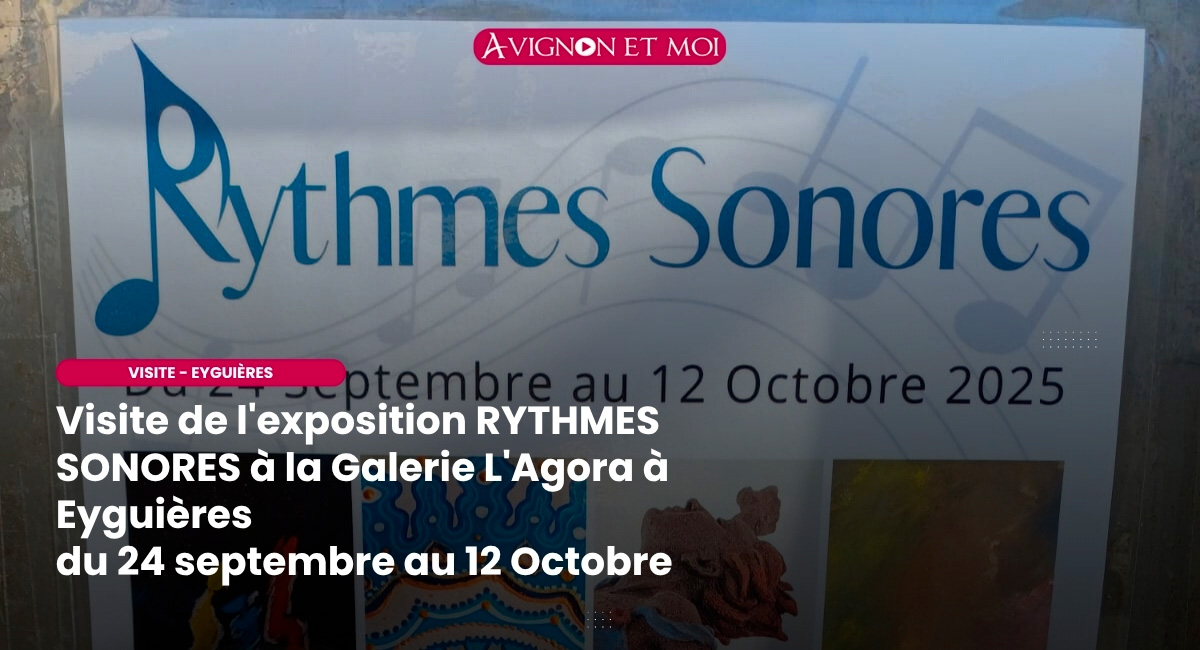 Visite de l'exposition RYTHMES SONORES à la Galerie L'Agora à Eyguières