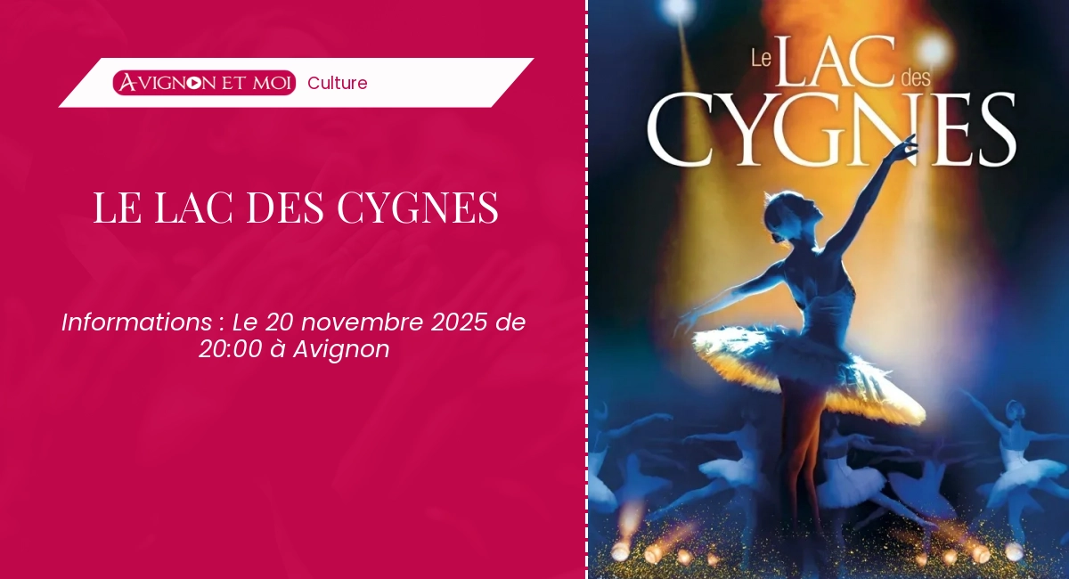 Le lac des cygnes – Culture à Avignon (Le 07 avril 2027)