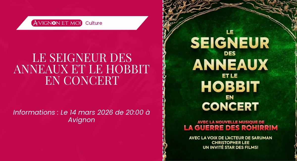 Le Seigneur des Anneaux et Le Hobbit en concert – Culture à Avignon (Le 28 janvier 2027)