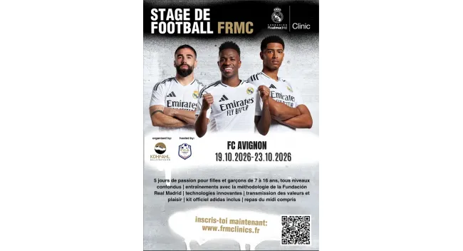 Stage de football Fc Avignon x Fundación Real Madrid Clinics