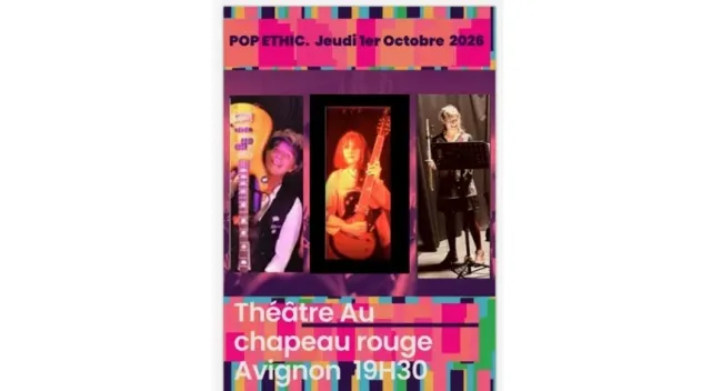 Une guitare, une citoyenne. Concert du trio Popéthic