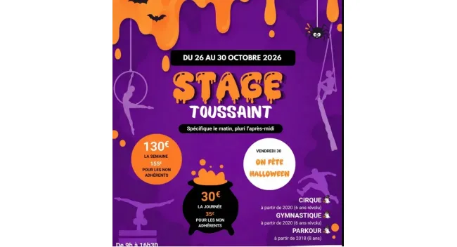 Stages pluridisciplinaires durant les vacances d’automne