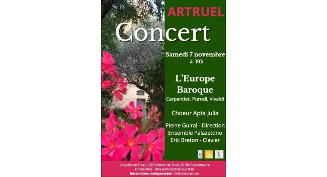 Concert musique baroque et chœur Apta Julia
