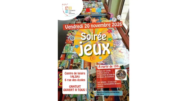 Soirée jeux de société