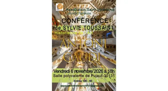 Conférence «Antoni Gaudi, architecte catalan»